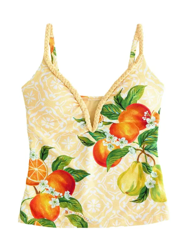 B by Ted Baker B by Ted Baker Majica za kopanje brez rokavov  pastelno rumena / zelena / oranžna / bela