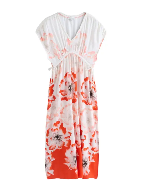 B by Ted Baker B by Ted Baker Obleka za na plažo  rdeča / pastelno rdeča / črna / bela