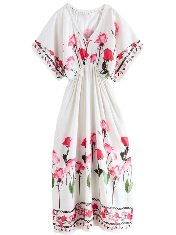 B by Ted Baker B by Ted Baker Obleka za na plažo  rjava / fuksija / pastelno roza / bela