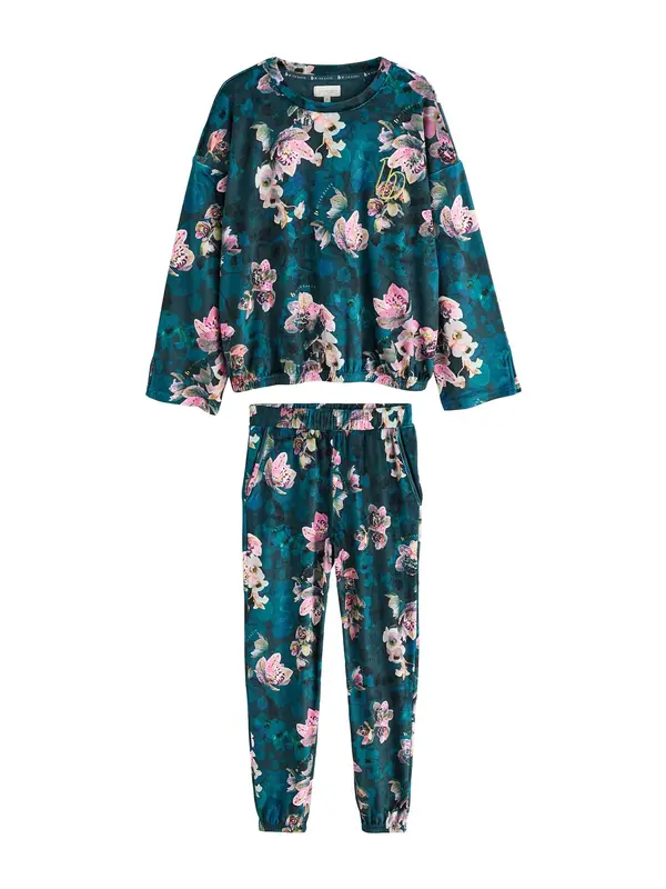 B by Ted Baker B by Ted Baker Pižama 'Twosie'  cijansko modra / rumena / roza