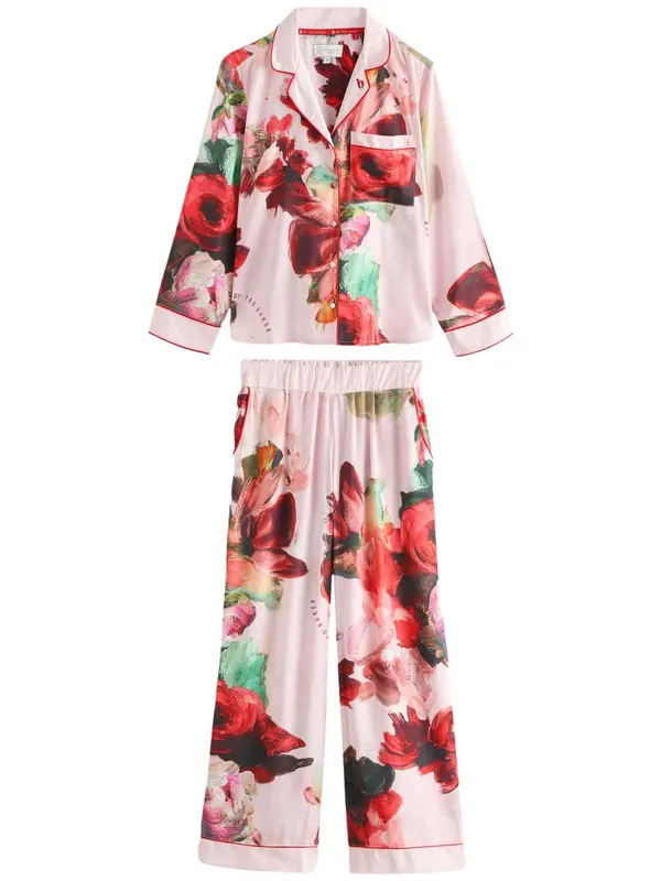 B by Ted Baker B by Ted Baker Pižama  zelena / roza / roza / pastelno rdeča
