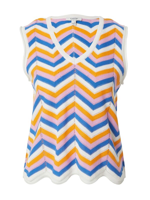 b.young b.young Pulover 'NASKI'  temno modra / sivka / oranžna / bela