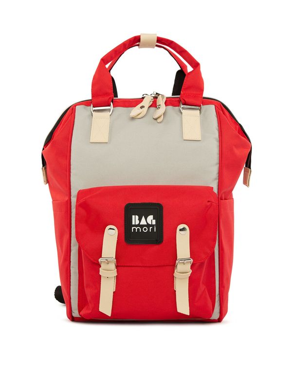 BagMori BagMori Previjalna torba  bež / rdeča / črna