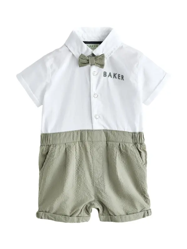 Baker by Ted Baker Baker by Ted Baker Kombinezon  oliva / bela