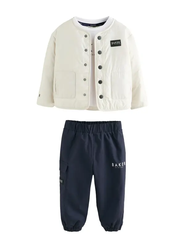 Baker by Ted Baker Baker by Ted Baker Komplet  ecru / temno modra / bela