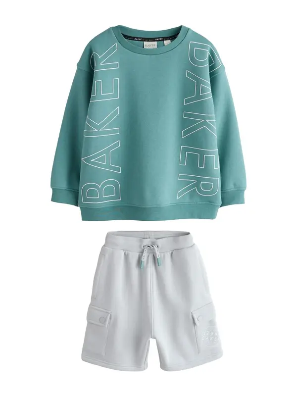 Baker by Ted Baker Baker by Ted Baker Komplet  svetlo siva / smaragd / bela