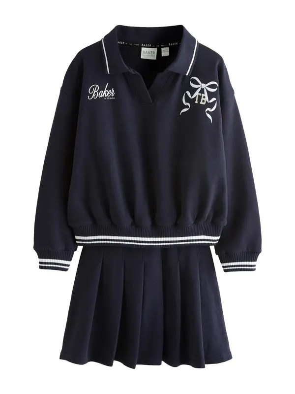 Baker by Ted Baker Baker by Ted Baker Komplet 'Varsity'  svetlo bež / mornarska / bela