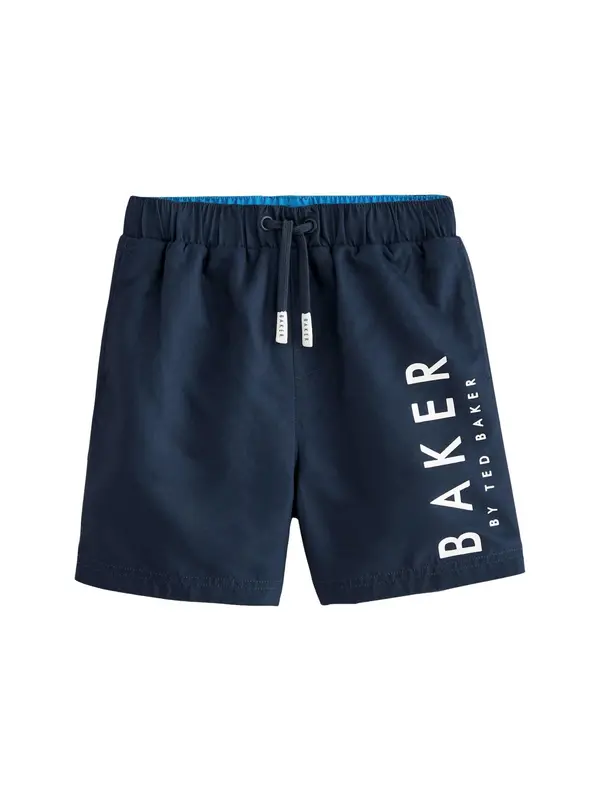Baker by Ted Baker Baker by Ted Baker Kratke kopalne hlače  mornarska / bela
