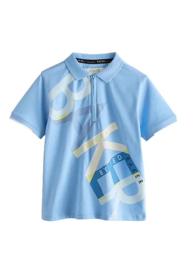 Baker by Ted Baker Baker by Ted Baker Majica  dimno modra / encijan / svetlo modra / off-bela