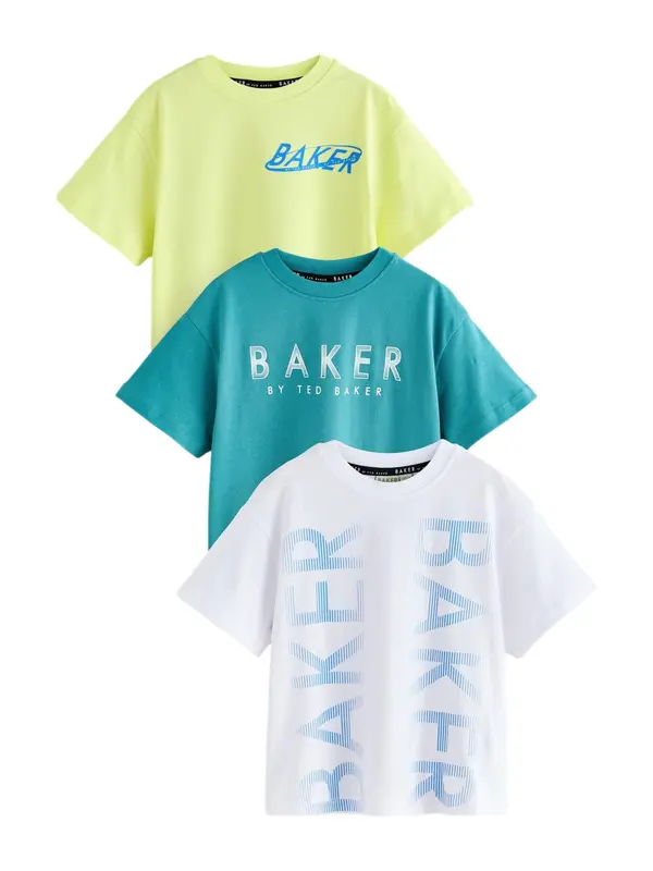 Baker by Ted Baker Baker by Ted Baker Majica  modra / cijansko modra / apno / bela