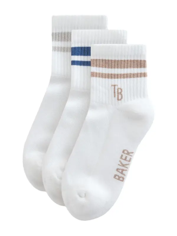 Baker by Ted Baker Baker by Ted Baker Nogavice  temno bež / modra / siva / bela
