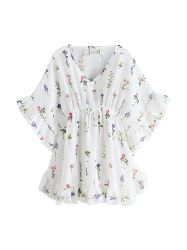 Baker by Ted Baker Baker by Ted Baker Obleka  oliva / temno liila / pitaja / bela