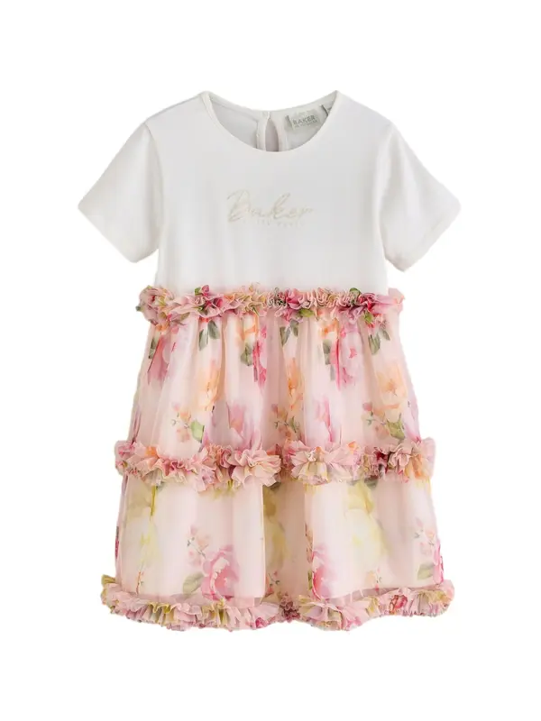 Baker by Ted Baker Baker by Ted Baker Obleka  rumena / roza / roza / bela