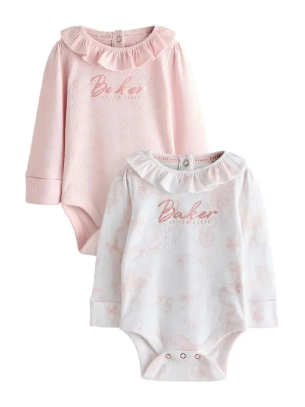 Baker by Ted Baker Baker by Ted Baker Pajac/bodi  roza / bela