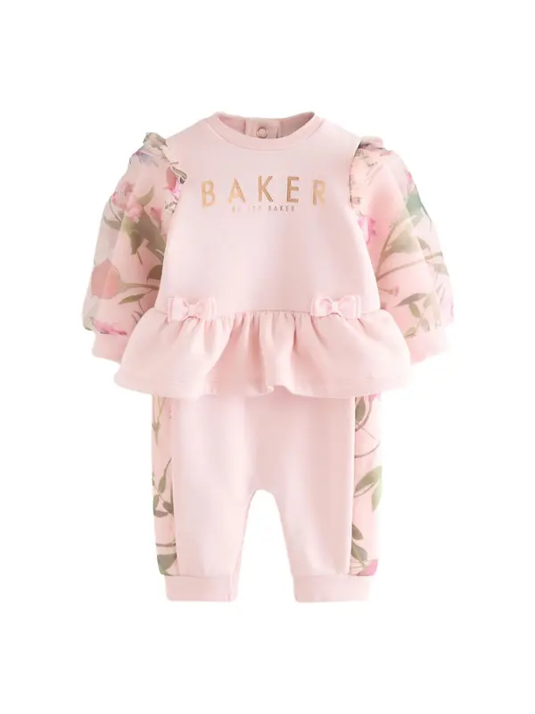 Baker by Ted Baker Baker by Ted Baker Pajac/bodi  zelena / roza