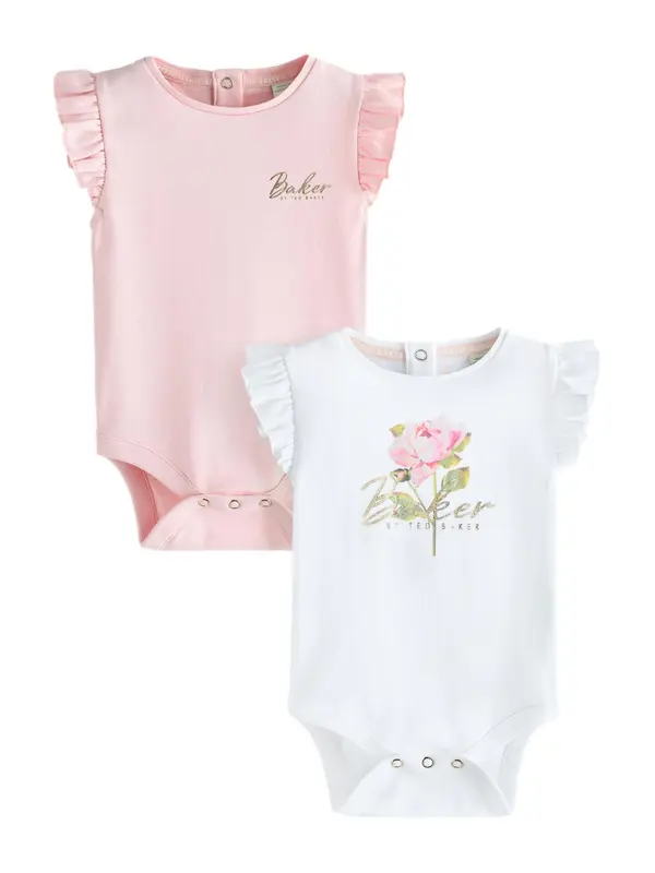 Baker by Ted Baker Baker by Ted Baker Pajac/bodi  zlata / zelena / roza / bela
