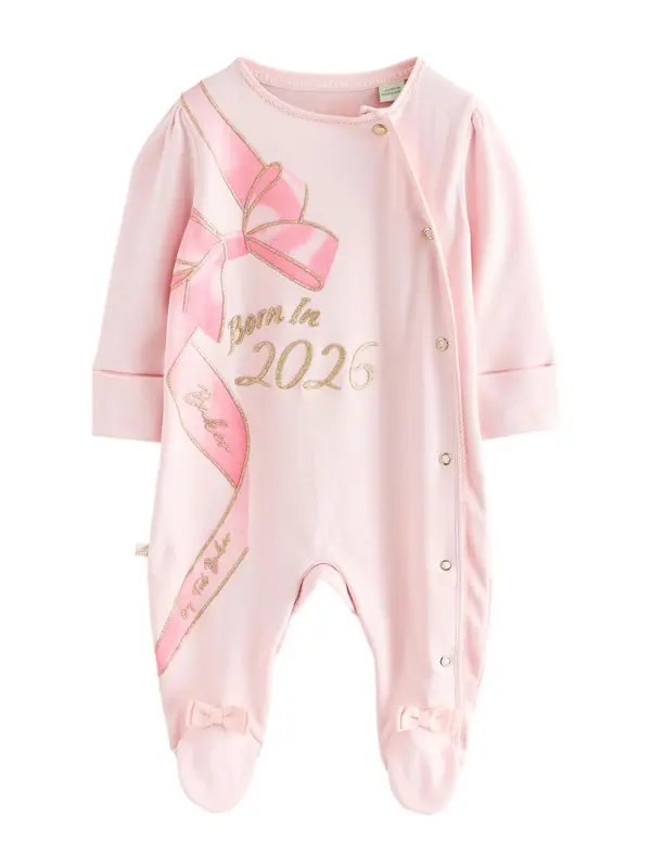 Baker by Ted Baker Baker by Ted Baker Pižama 'Born in 2026'  zlata / rosé / svetlo roza