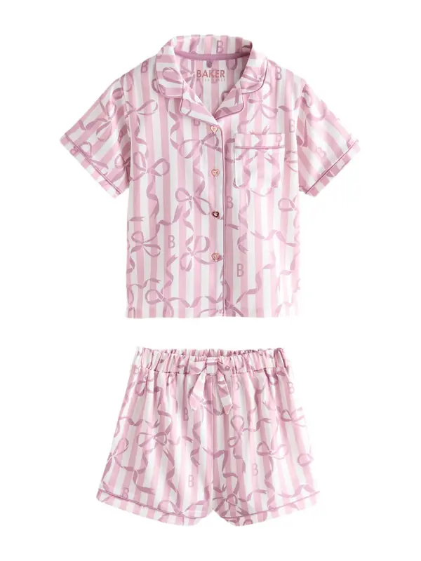 Baker by Ted Baker Baker by Ted Baker Pižama  roza / temno roza / bela