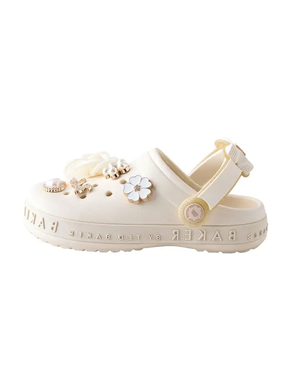 Baker by Ted Baker Baker by Ted Baker Sandali  kremna / zlata / biserno bela