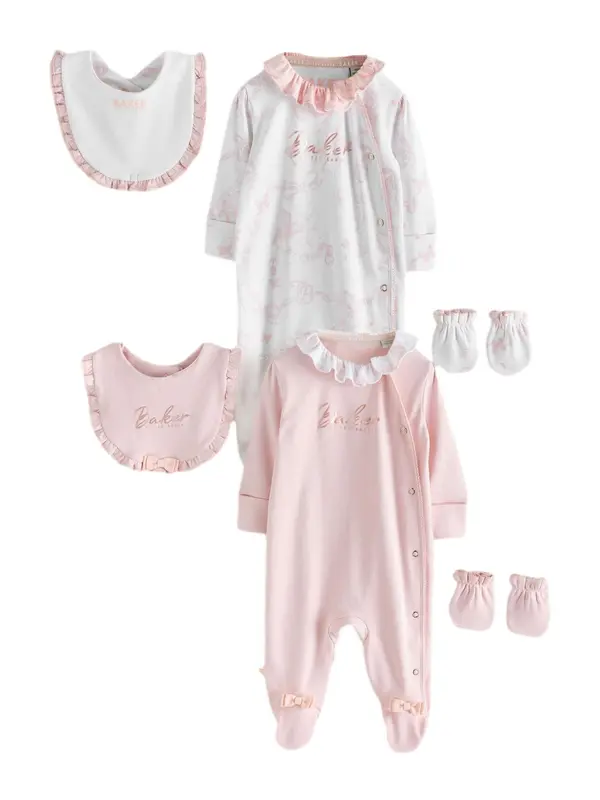Baker by Ted Baker Baker by Ted Baker Set perila  roza / bela