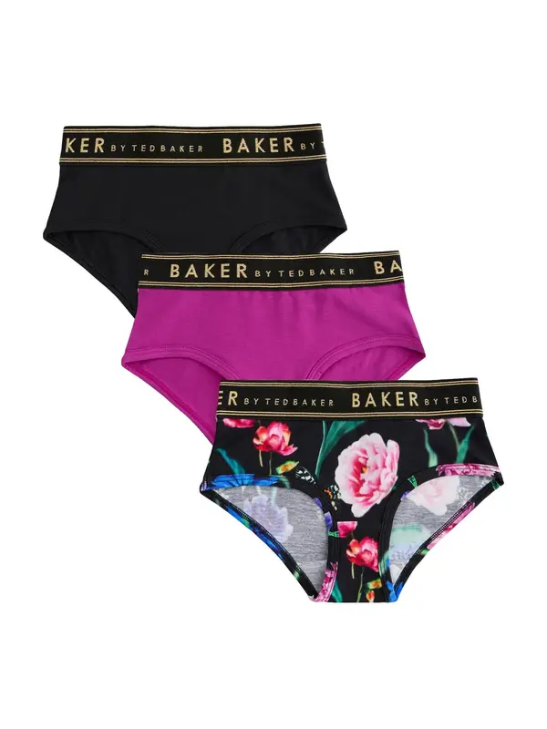 Baker by Ted Baker Baker by Ted Baker Spodnjice  temno zelena / lila / roza / črna