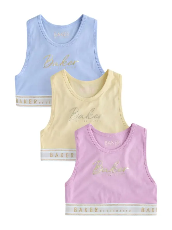 Baker by Ted Baker Baker by Ted Baker Top  svetlo modra / pastelno rumena / zlata / pitaja