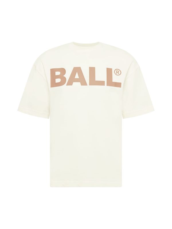 Ball Ball Majica  karamel / bela