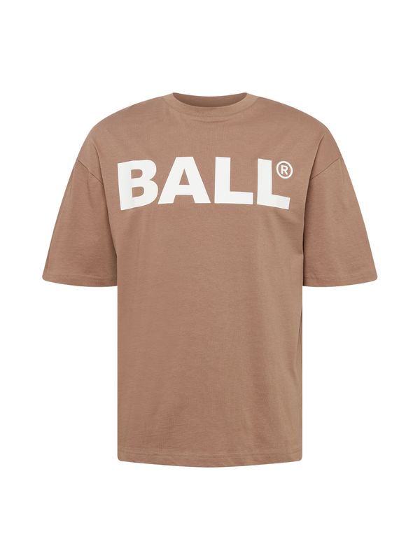 Ball Ball Majica  rjava / bela