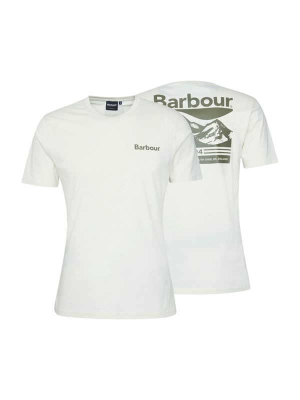 Barbour Barbour Majica  bež / temno zelena