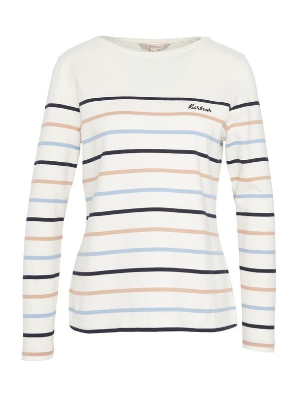 Barbour Barbour Majica 'Hawkins'  bež / mornarska / svetlo modra