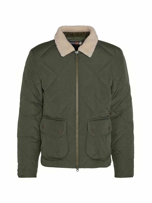 Barbour Barbour Prehodna jakna 'Angler'  ecru / oliva