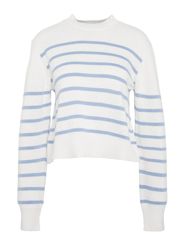 Barbour Barbour Pulover 'Emery'  svetlo modra / bela