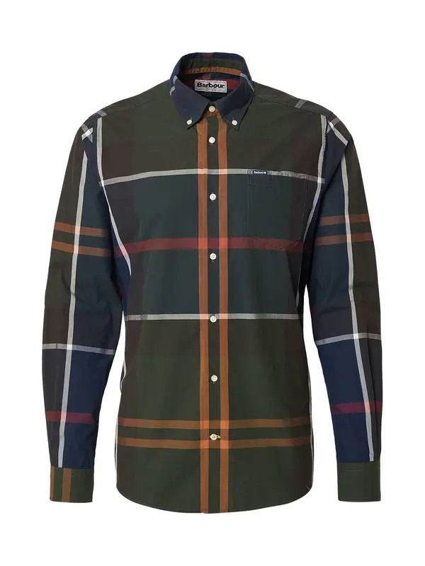 Barbour Barbour Srajca 'Harris'  mornarska / kaki / oranžna / bela