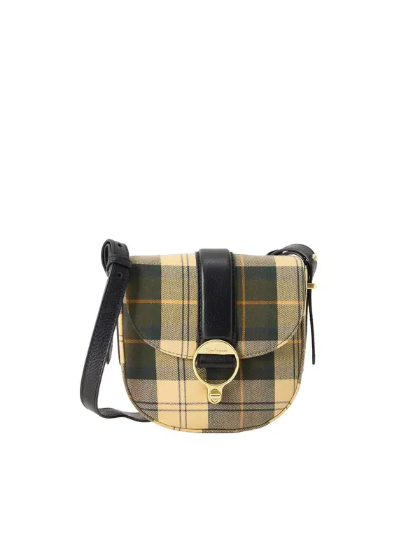 Barbour Barbour Torba za čez ramo 'Elm Tartan'  pastelno rumena / oliva / črna