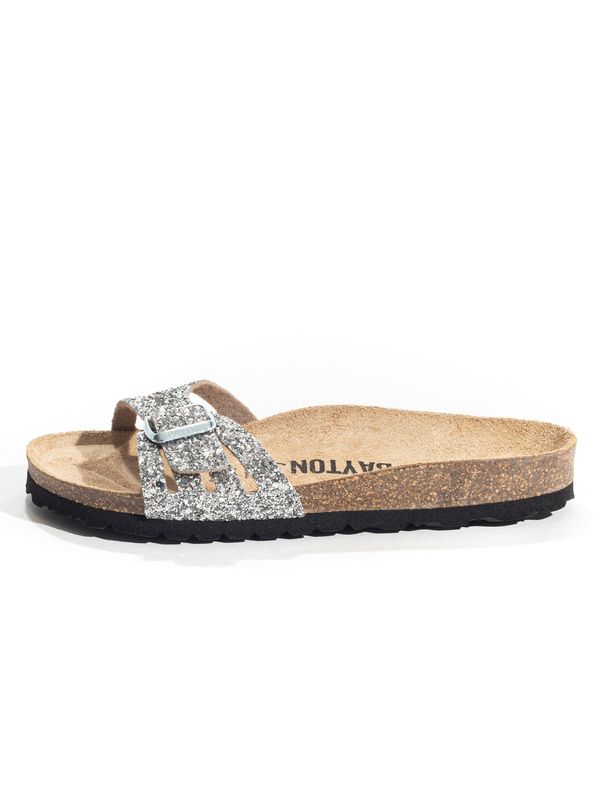 Bayton Bayton Nizki natikači 'ANITA'  kamela / srebrna