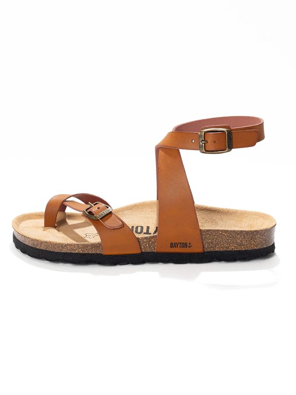 Bayton Bayton Sandali s paščki 'Swan'  konjak / črna