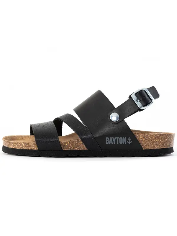 Bayton Bayton Sandali s paščki 'Vitoria'  bazaltno siva / črna