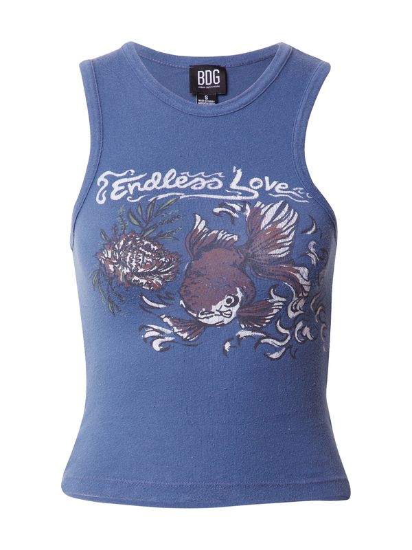 BDG Urban Outfitters BDG Urban Outfitters Top 'ENDLESS LOVE'  mornarska / svetlo zelena / pastelno rdeča / bela