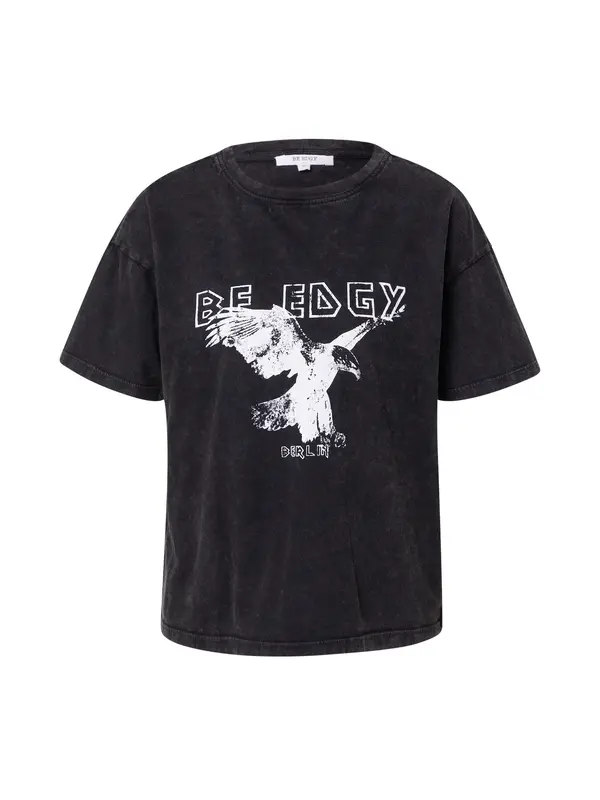 BE EDGY BE EDGY Majica 'Ola'  pegasto črna / off-bela