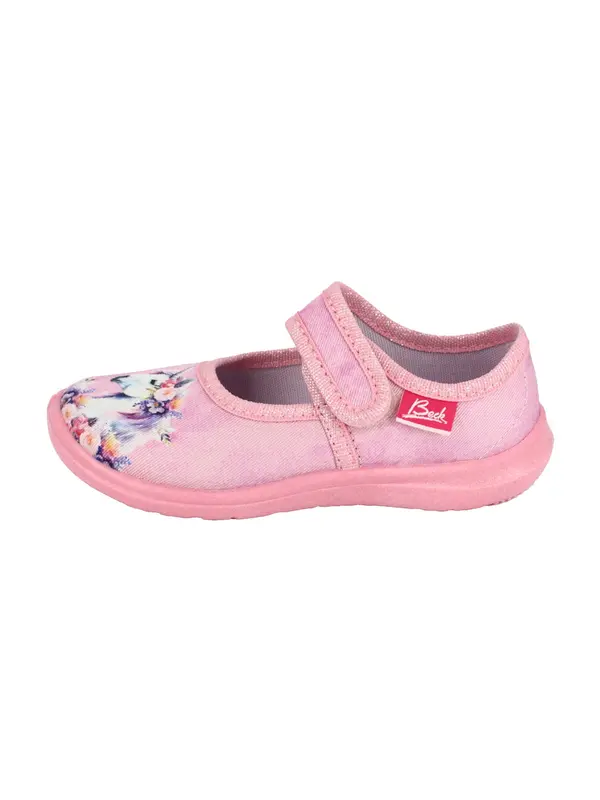 BECK BECK Copatki za prve korake 'Fairy Horse'  rumena / sivka / roza / bela