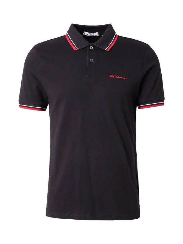 Ben Sherman Ben Sherman Majica  rdeča / črna / bela