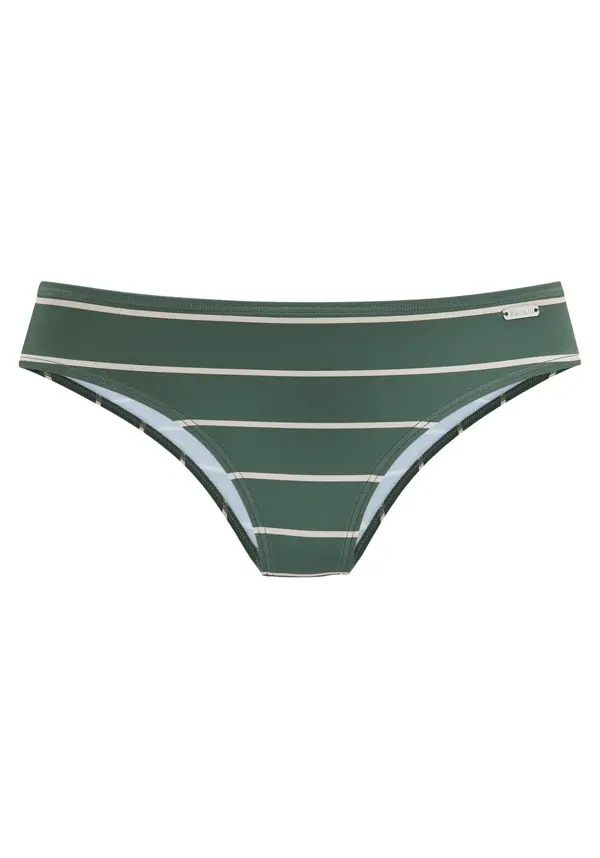 BENCH BENCH Bikini hlačke  kremna / temno zelena