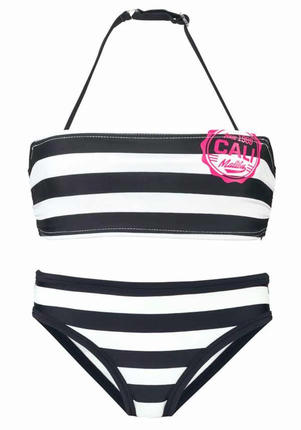 BENCH BENCH Bikini  temno roza / črna / bela