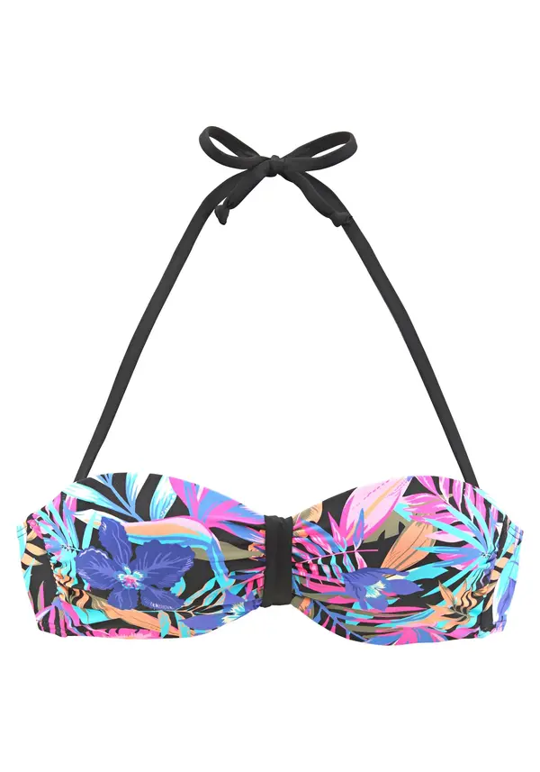BENCH BENCH Bikini zgornji del  cijansko modra / sliva / roza / črna