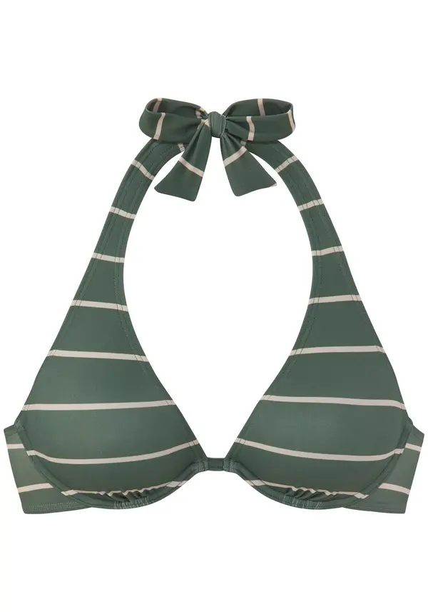 BENCH BENCH Bikini zgornji del  kremna / temno zelena