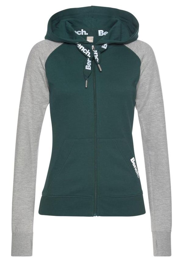 BENCH BENCH Jopa na zadrgo  siva / temno zelena