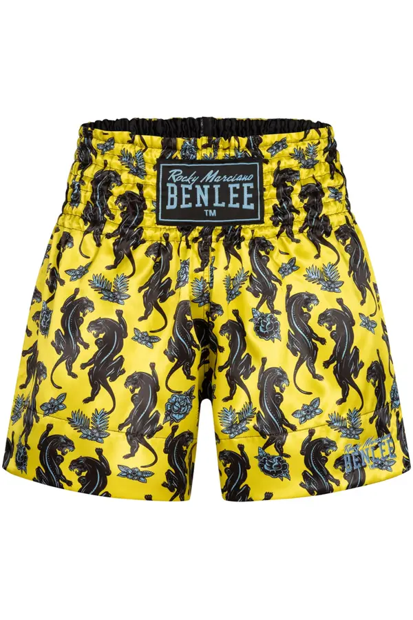 Benlee Benlee Športne hlače 'Panther Thai'  rumena / zelena / črna