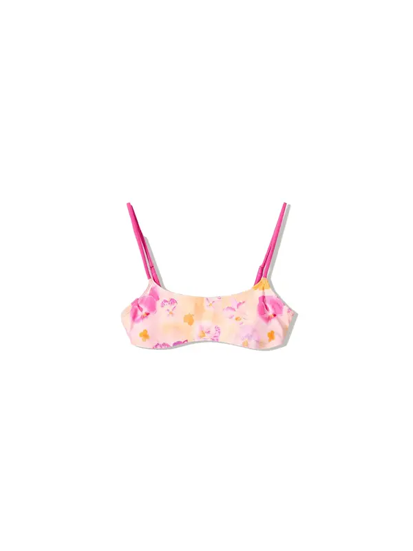 Bershka Bershka Bikini zgornji del  orhideja / pastelno oranžna / roza / roza