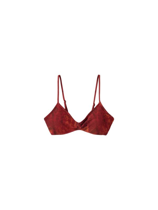 Bershka Bershka Bikini zgornji del  rdeča / rjasto rdeča / burgund