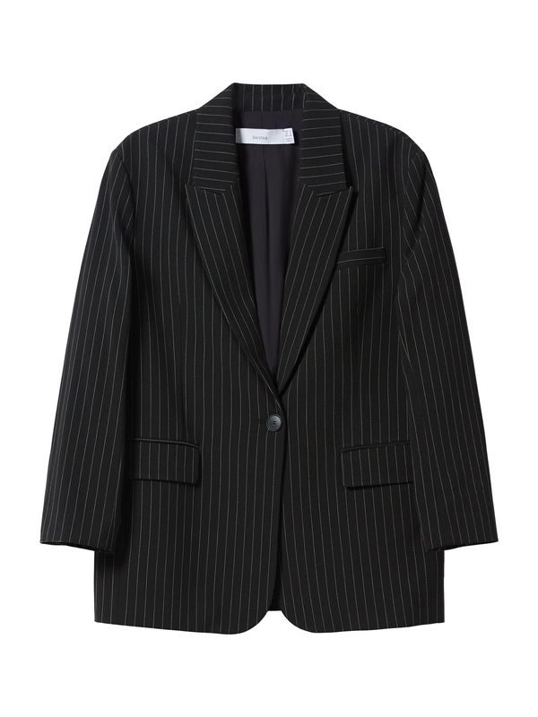 Bershka Bershka Blazer  črna / bela